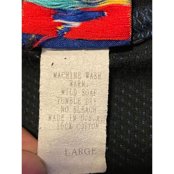 Vintage NFL Pro Bowl Hawaii 2000 Polo Shirt Black Blue Embroider Logo Size L - Picture 8 of 9